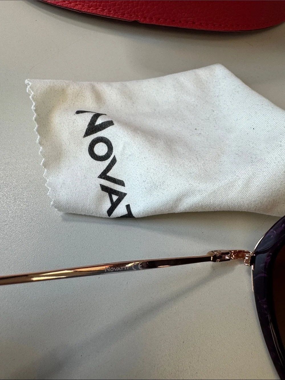 Authentic Novatti Italian Sunglasses in Purple NEW